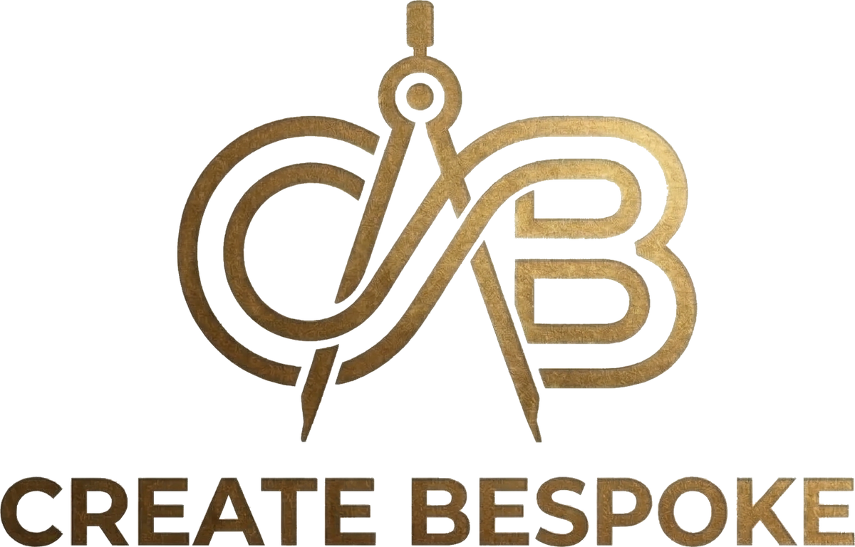 Create Bespoke gold logo with transparent background
